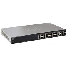 CISCO SF300-24PP 24-Port 10/100 PoE+ Managed Switch w/Gig Uplinks 